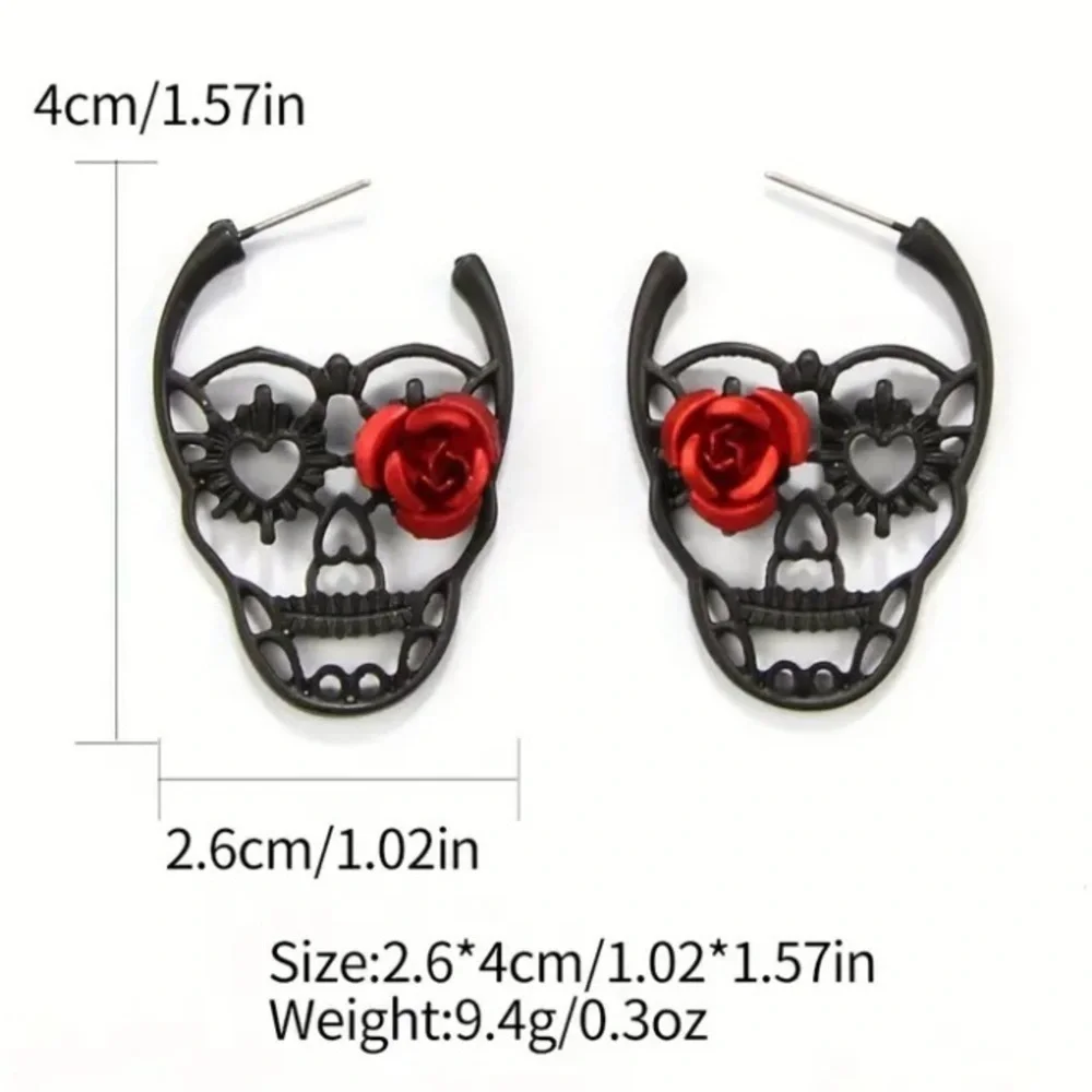 ✨Betsey Johnson Sugar Skull Earrings - Picture 4 of 6